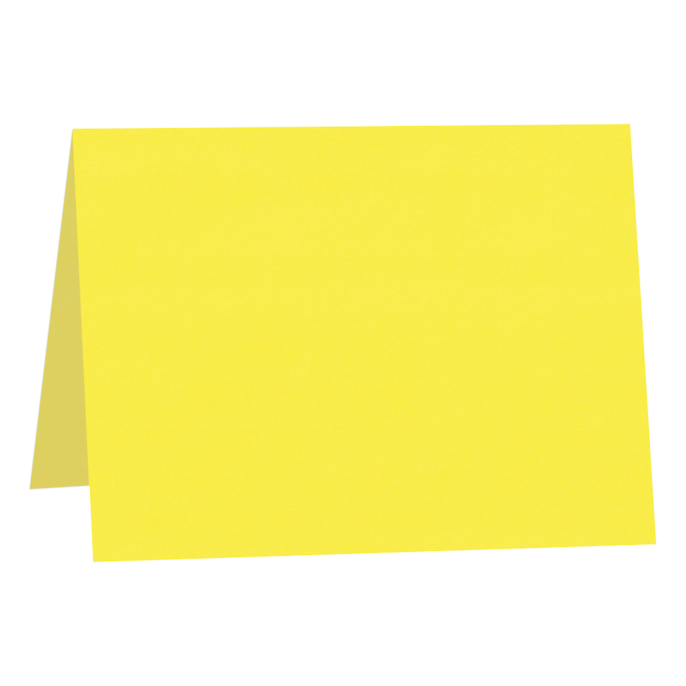 Colorplan Factory Yellow  Folded Cards