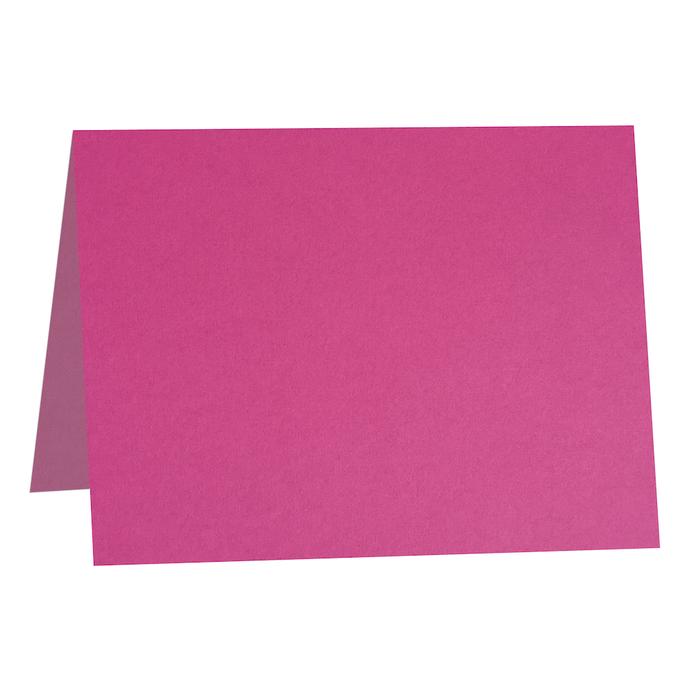 Colorplan Fuchsia Pink  Folded Cards