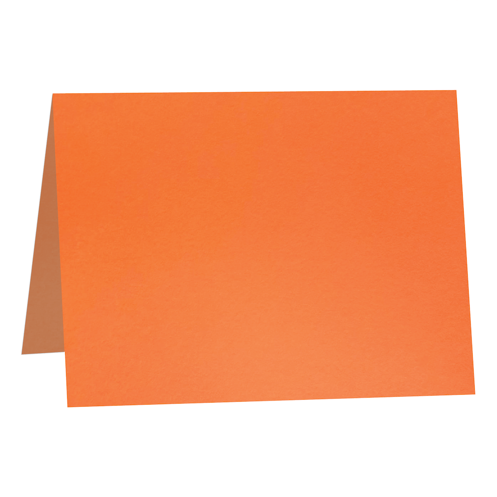 Colorplan Mandarin Orange  Folded Cards