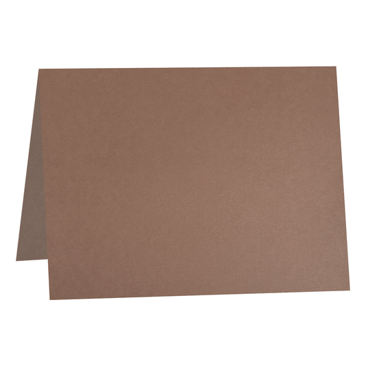 Colorplan Nubuck Brown  Folded Cards