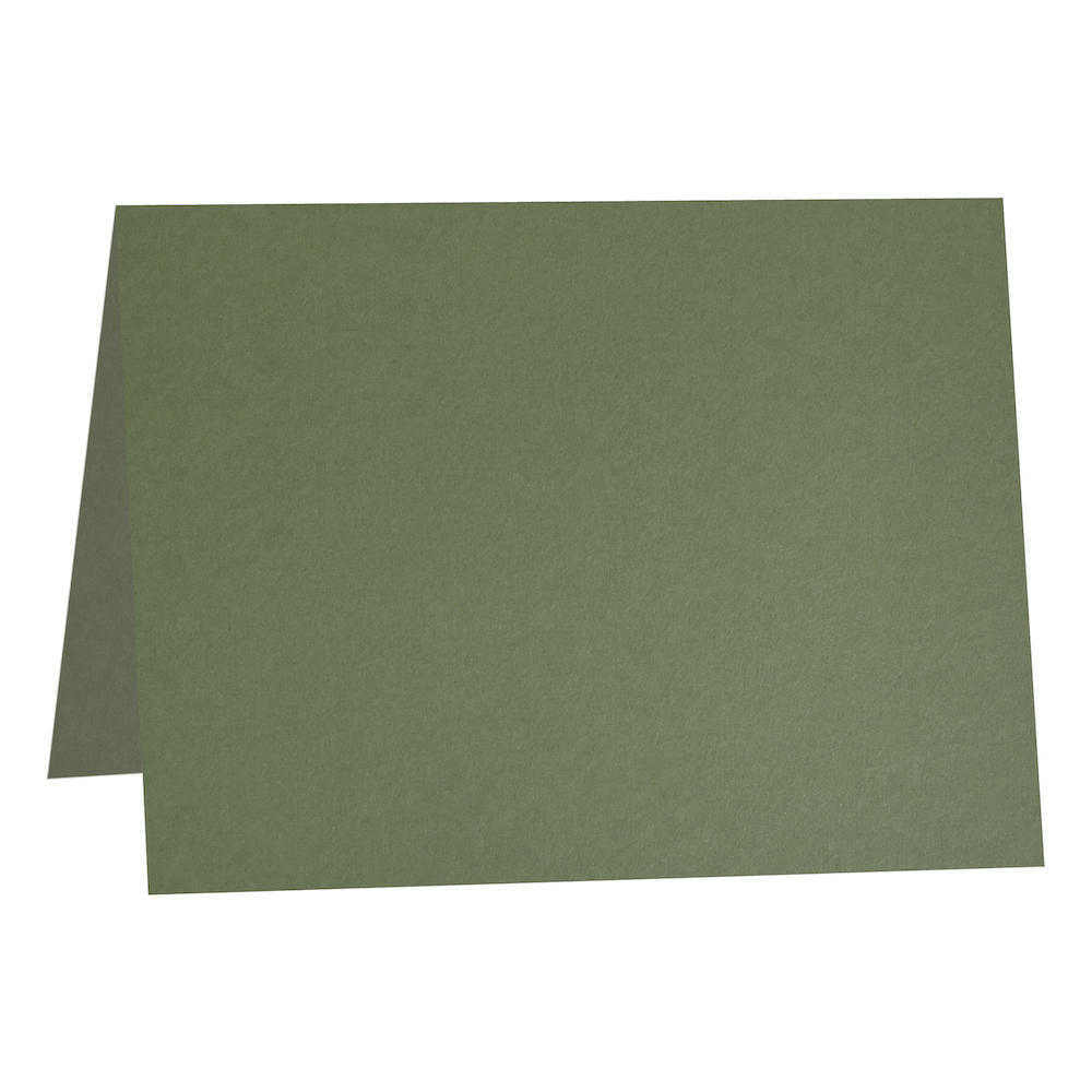 Colorplan Mid Green Folded Place Cards