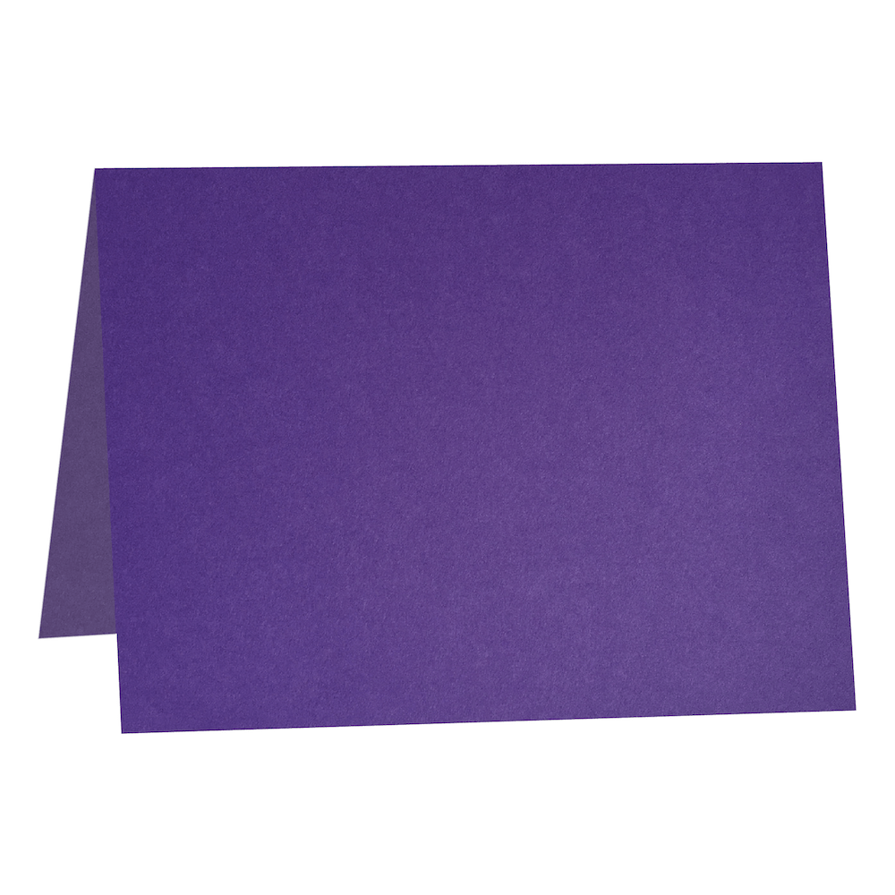 Colorplan Purple Folded Place Cards