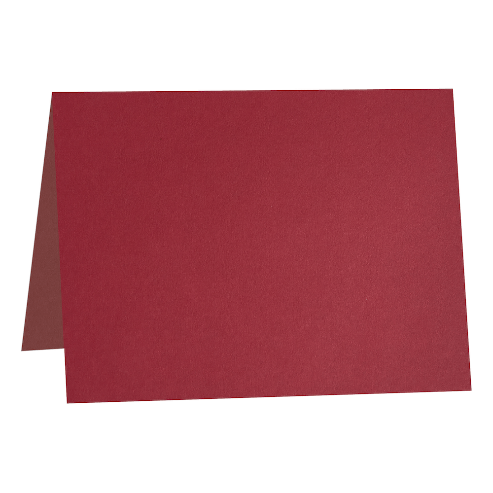 Colorplan Scarlet Red Folded Place Cards