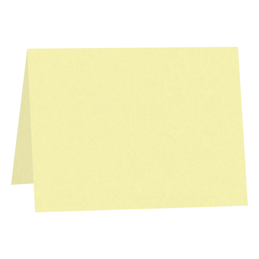 Sorbet Yellow  Folded Place Cards