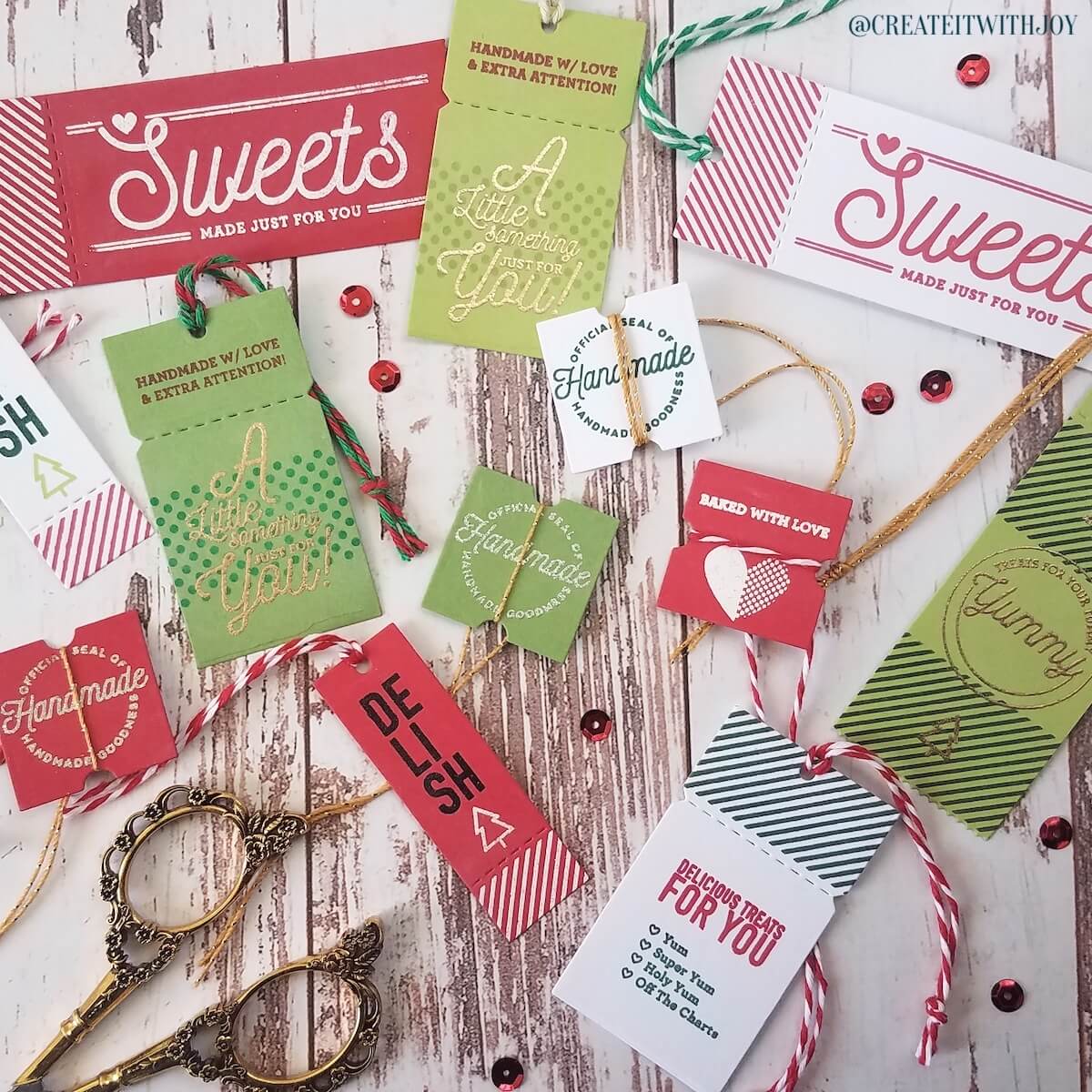 Christmas Cardstock Collection Gift Tags