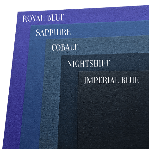dark blue cardstock color comparison