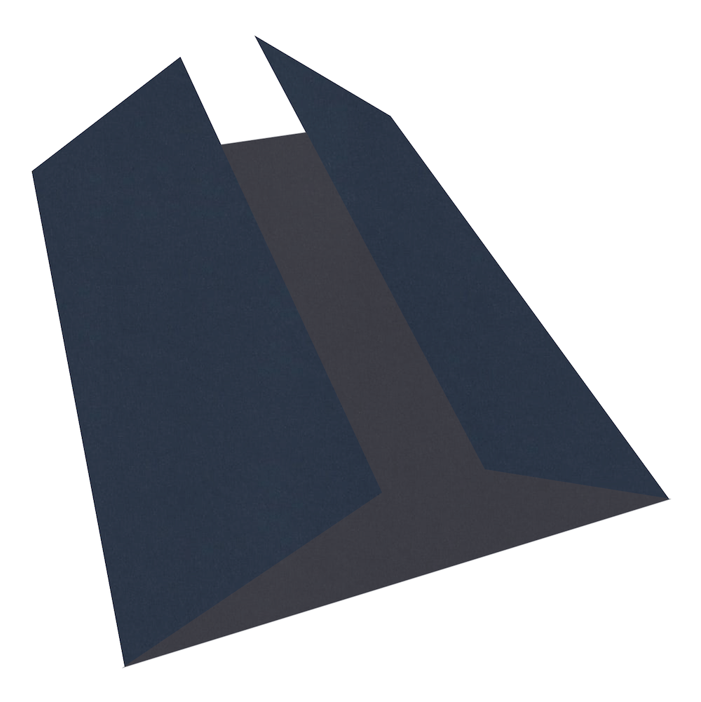 Sirio Color Dark Blu Gate Fold Cards
