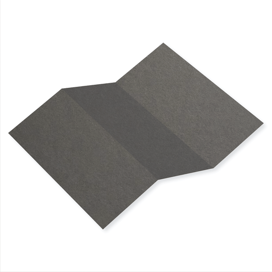 Colorplan Dark Grey Tri Fold Card 