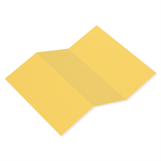 Woodstock Giallo Yellow Tri Fold Cards