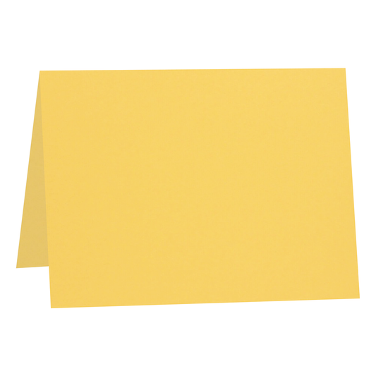 Woodstock Giallo Yellow Folded Place Cards