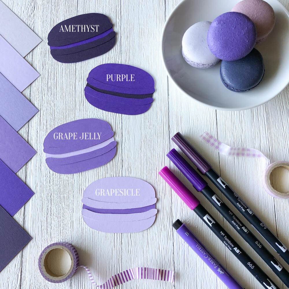 Grape Jelly Purple Pop-Tone | Solid-Core Cardstock Paper