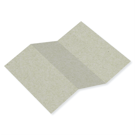 Gray Kraft Tri-Fold Card