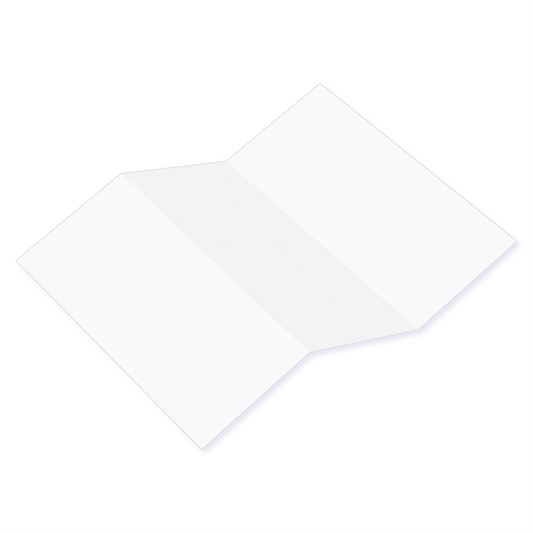 Ice White Tri Fold Card