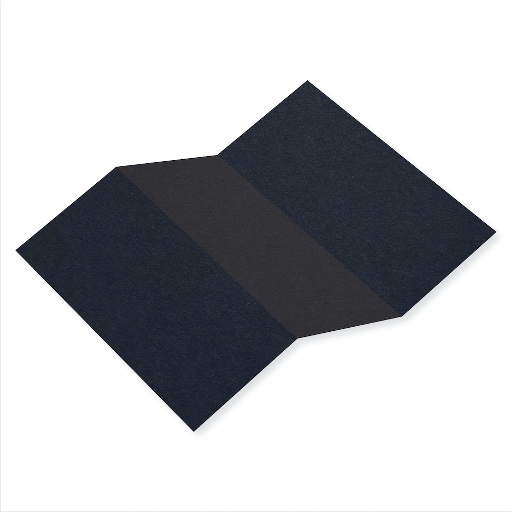 Colorplan Imperial Blue Tri Fold Card 