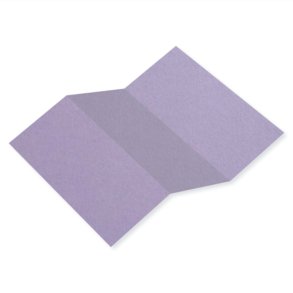 Colorplan Lavender Tri Fold Card 