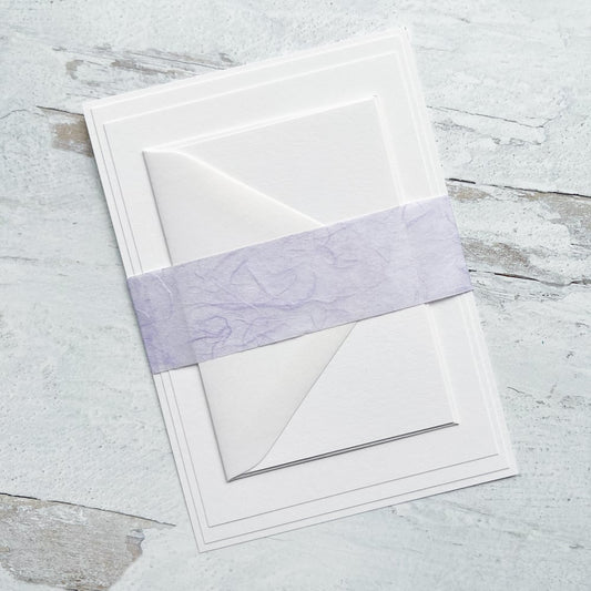 Lavender Belly Bands | Thai Mulberry Paper