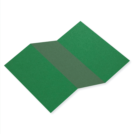 Colorplan Lockwood Green Tri Fold Card 