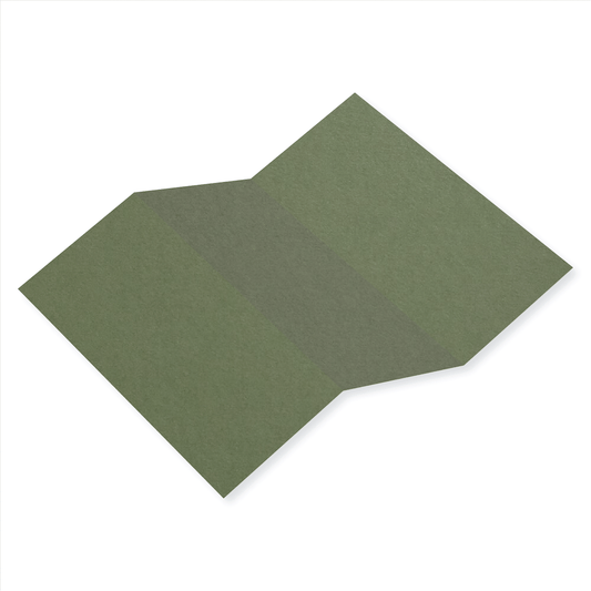 Colorplan Mid-Green Tri Fold Card 