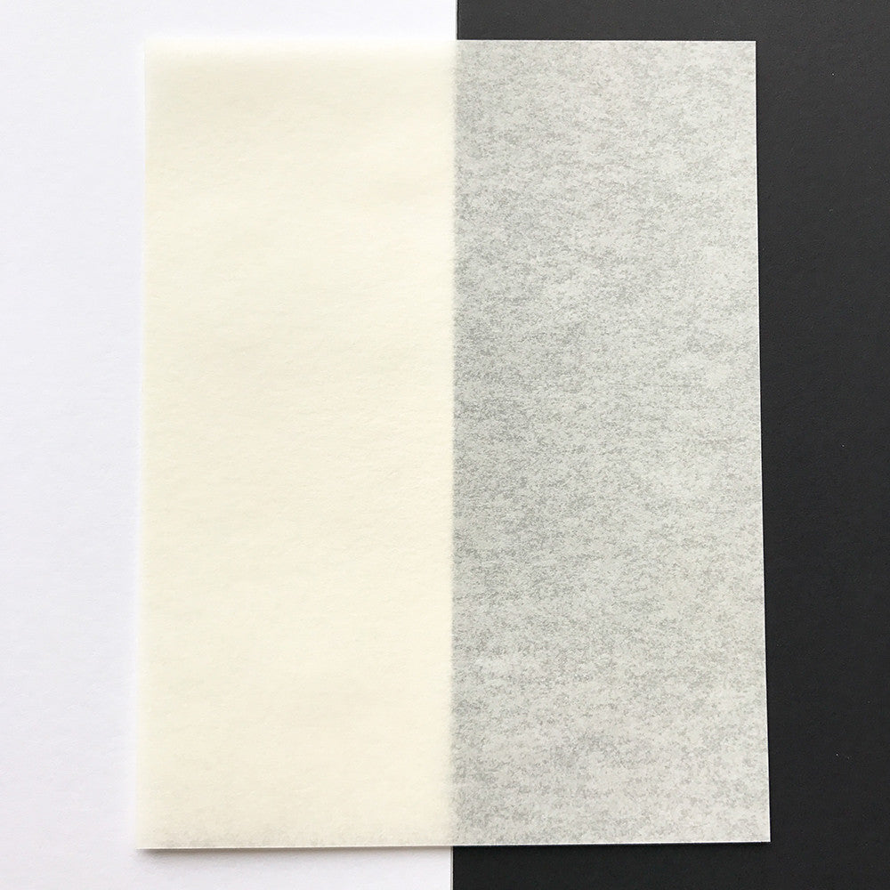 Bianco (White) Pergamenata Parchment 8.5 x 11 110 gsm/74 lb. Text  transcluscent image