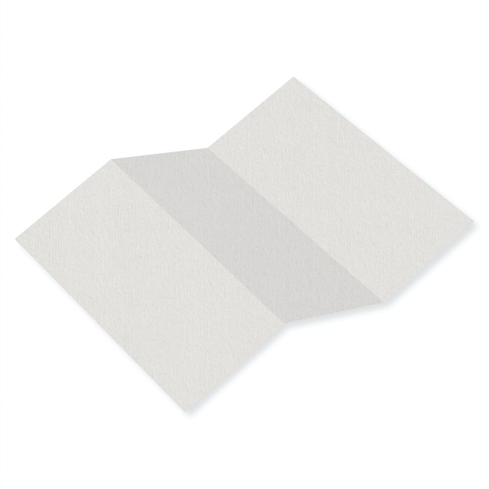 Colorplan Pale Grey Tri Fold Card 
