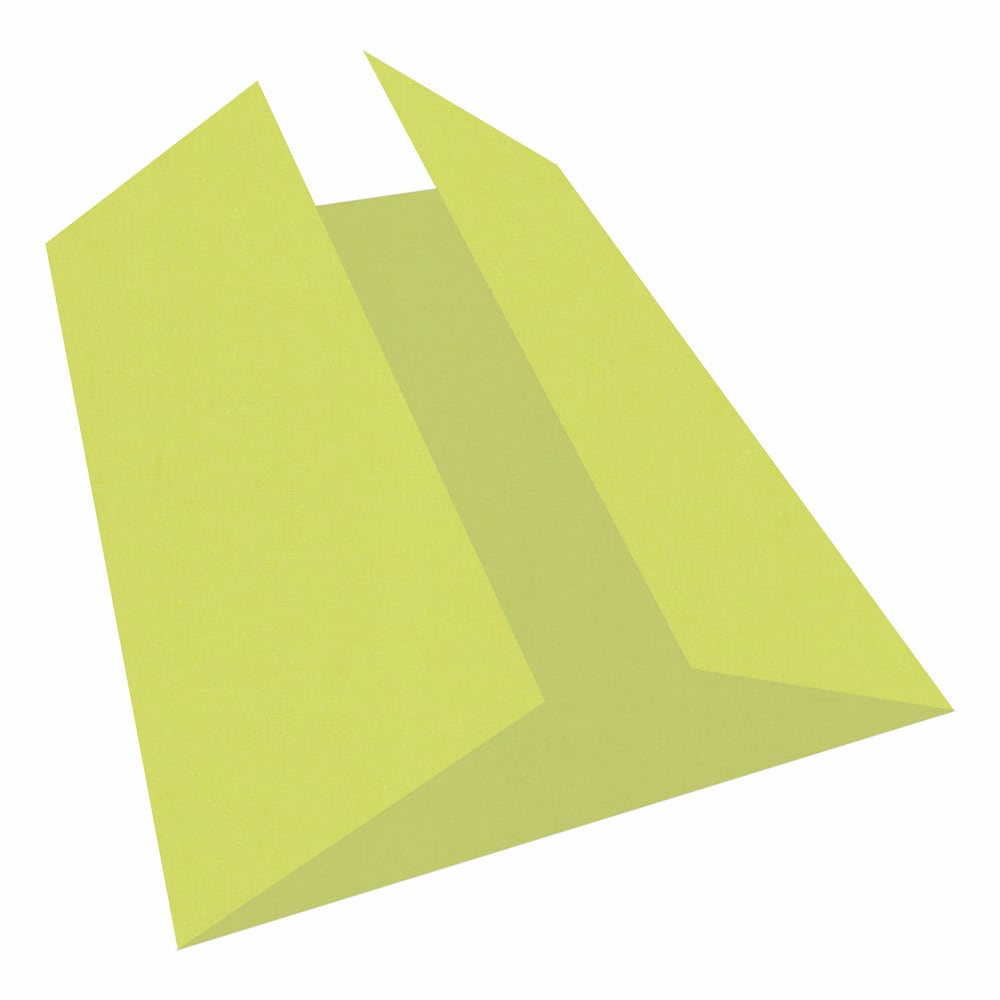 Woodstock Pistacchio Yellow Green Gate Fold Cards