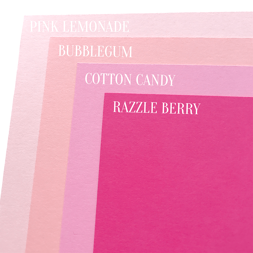 Cotton Candy Pink Pop-Tone | Solid-Core Cardstock Paper 