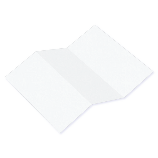 Pristine White Tri Fold Card
