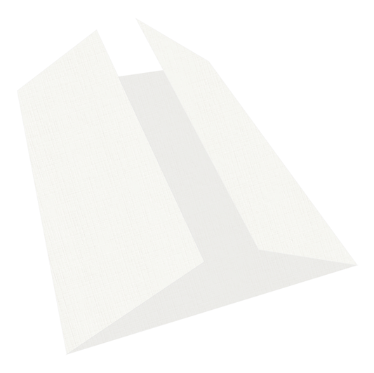 Rich Cream Linen Gate Fold Cards