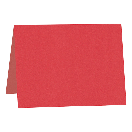 Woodstock Rosso Red Folded Place Cards