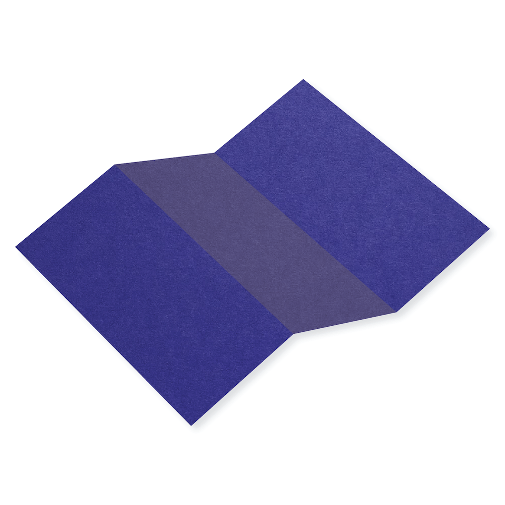 Colorplan Royal Blue Tri Fold Card 