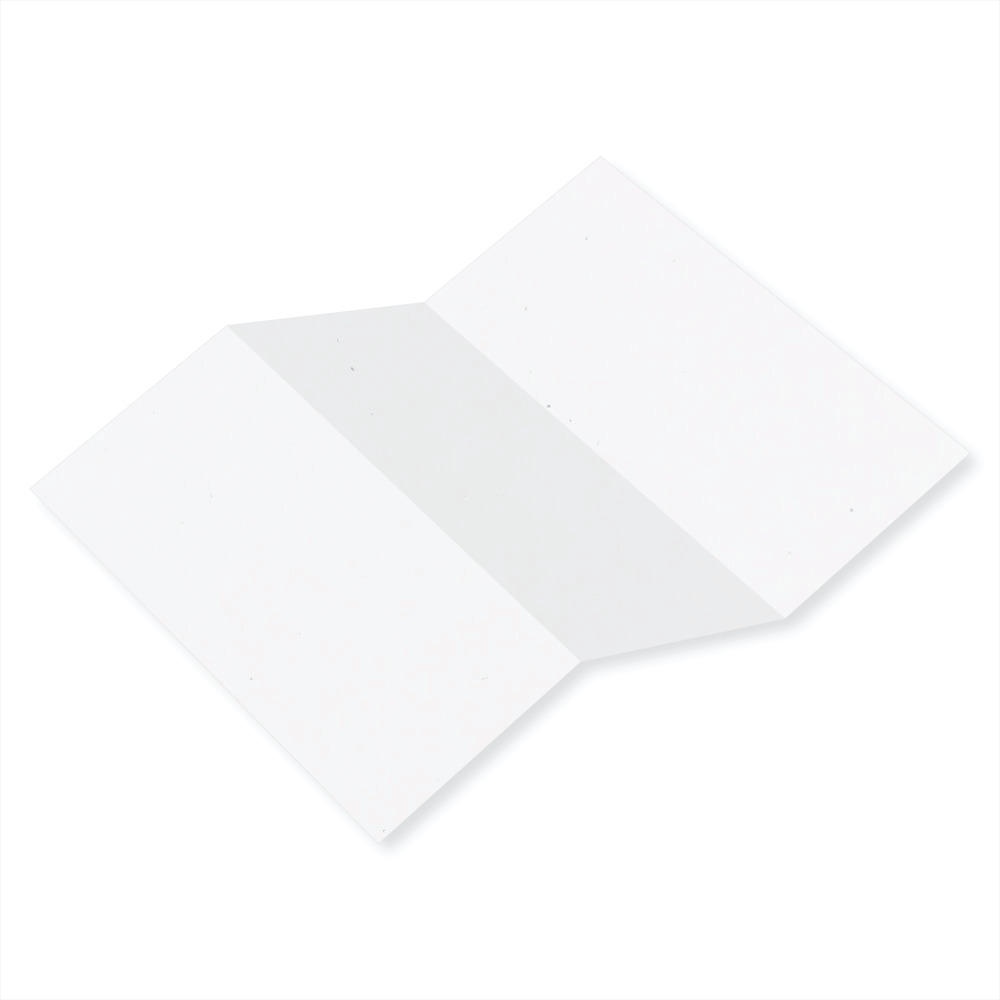 Speckletone Starch White Tri Fold Card