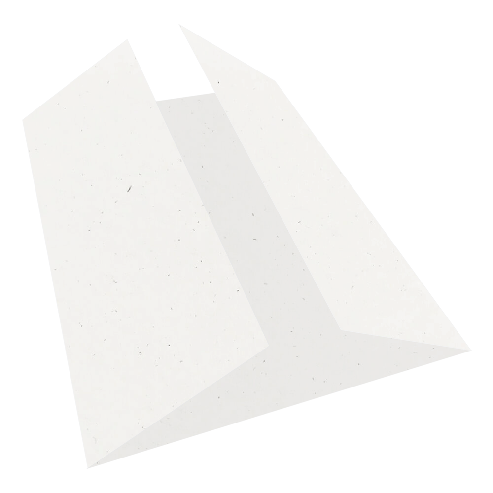 Speckletone True White Gate Fold Cards