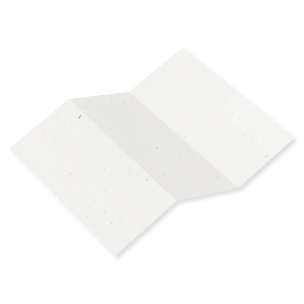 Speckletone True White Tri Fold Card