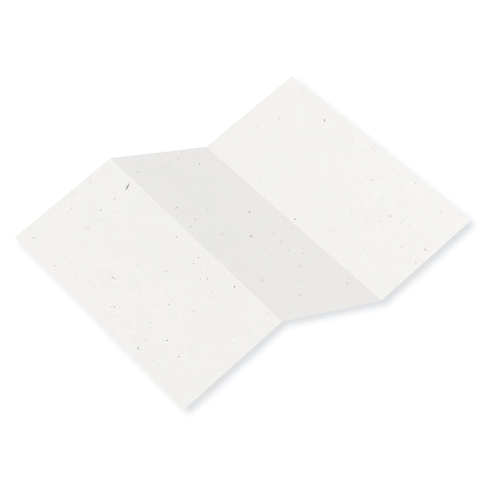 Speckletone True White Tri Fold Card
