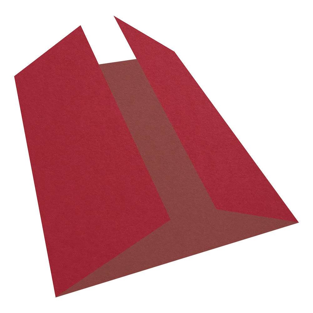 Colorplan Vermilion Gate Fold Cards 