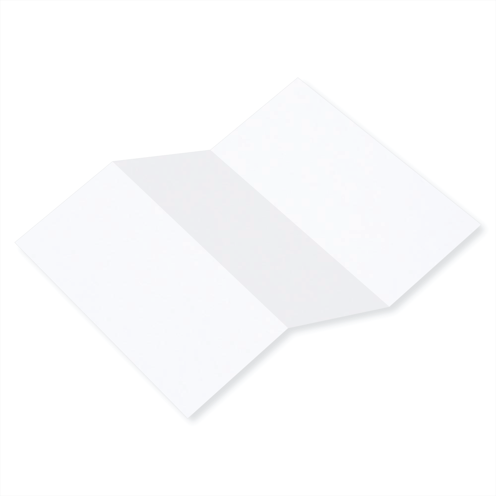 Colorplan White Frost Tri Fold Card 