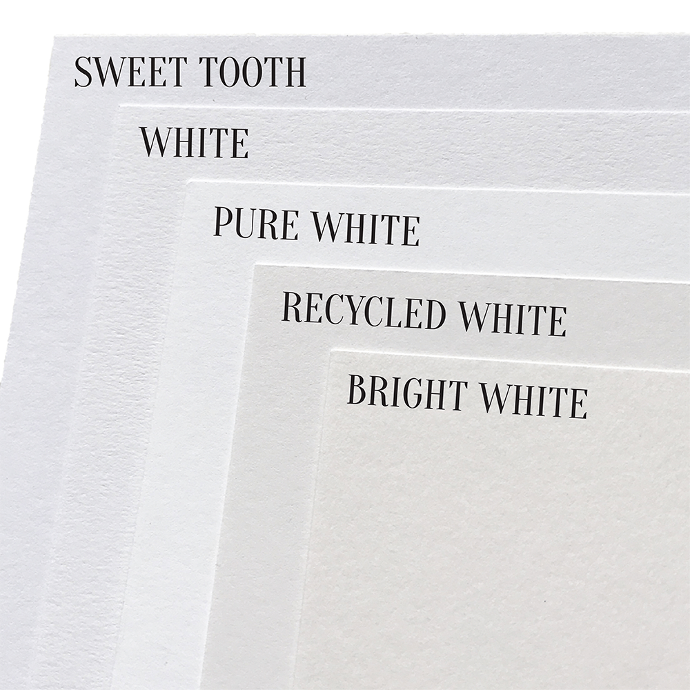 Sweet Tooth White Pop-Tone | Solid-Core Cardstock Paper 