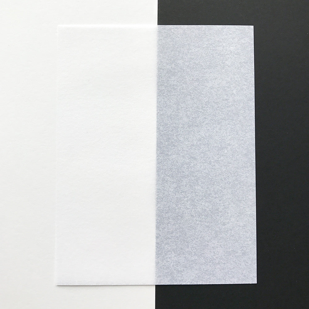 Bianco (White) Pergamenata Parchment 8.5 x 11 Transculscent, 110 gsm/74 lb. Text 