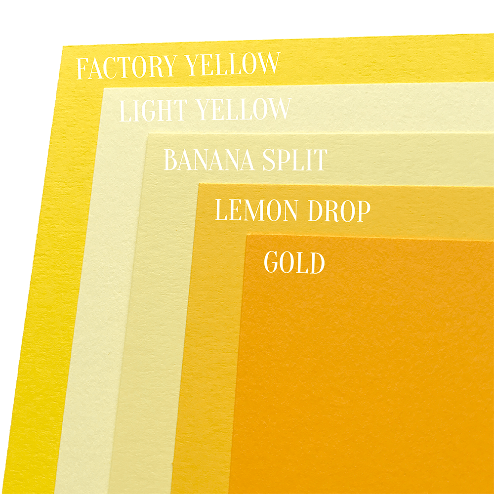 Lemon Drop Yellow Pop-Tone | Solid-Core Cardstock Paper 